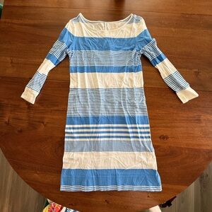 Lilly Pulitzer Blue and White Striped Cotton Top
